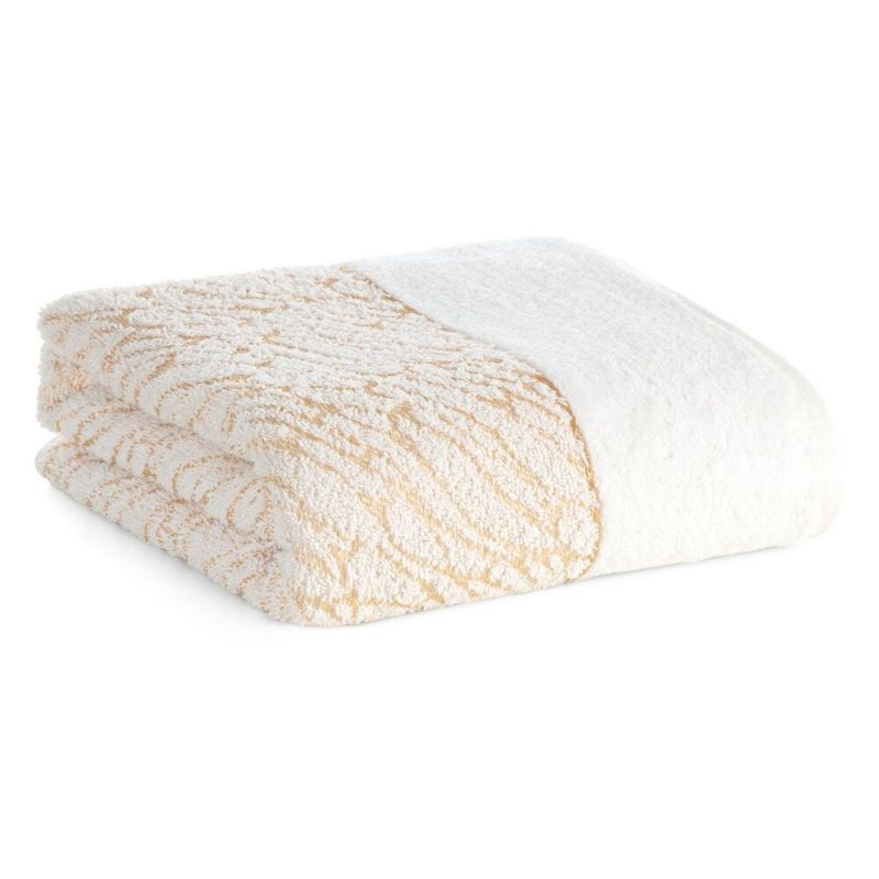 Ręcznik Nola Eurofirany Bawełniany Kremowy 50X90 Cm 1 Szt.