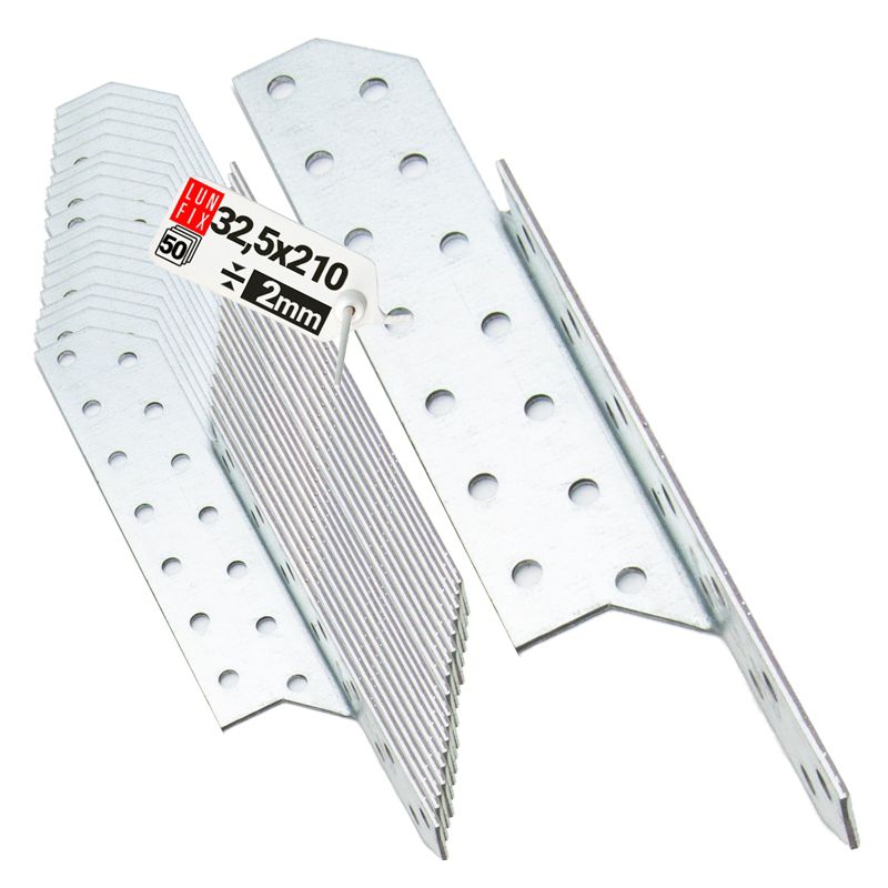 Łącznik krokwiowy Lun Fix 32,5x210 mm prawy 50 szt.