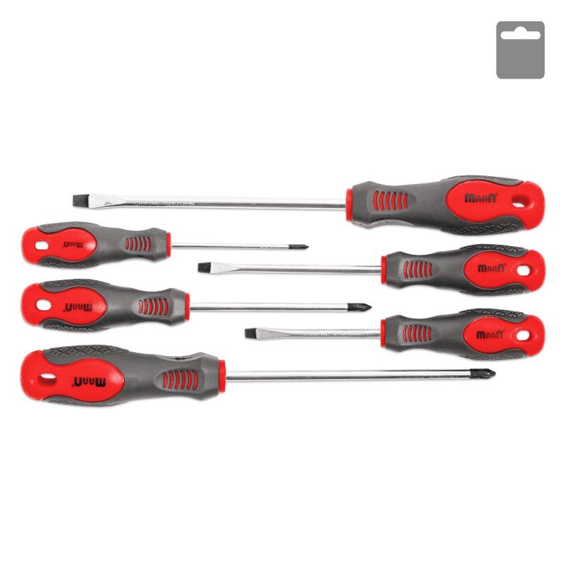 Wkrętaki SOFT, Maan, komplet 6 elementów (3xPH + 3xSL), 1 szt.