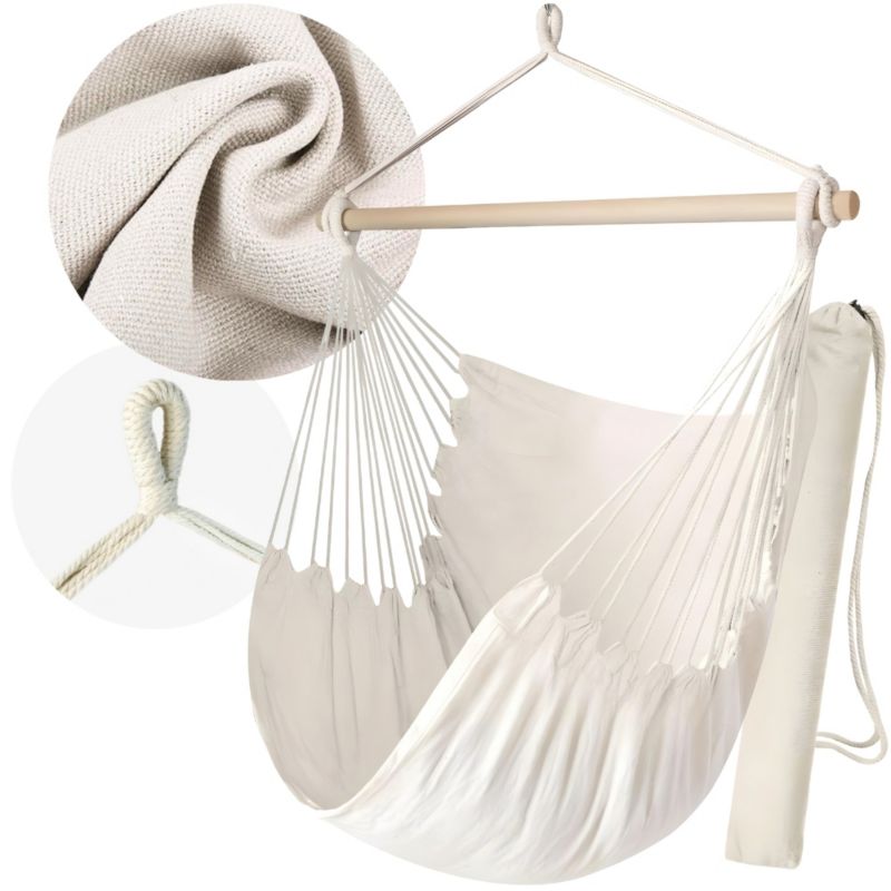 Fotel wiszący ogrodu bujany kokon krzesło brazylijskie huśtawka boho