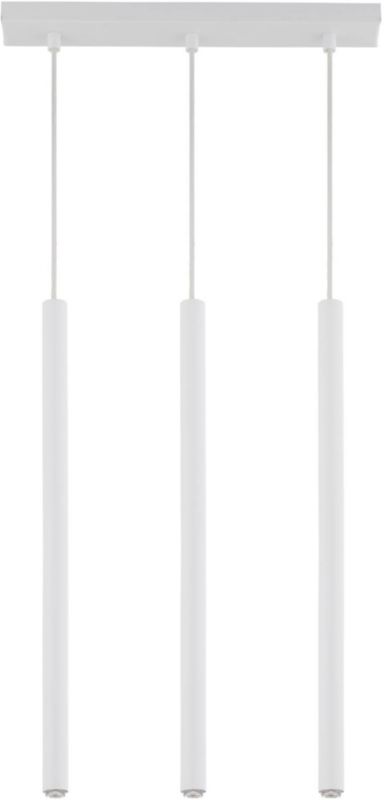 Lampa wisząca Sopel prosty 3-punktowa G9 biała