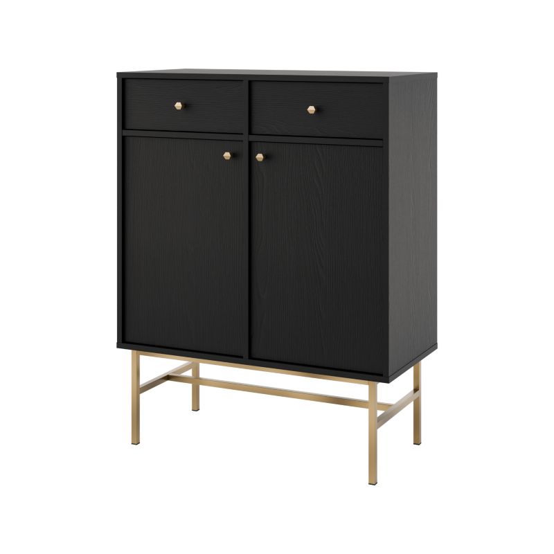 Komoda z szufladami Bonni Sakai 3 2F 2S T826 Czarny 1 szt.