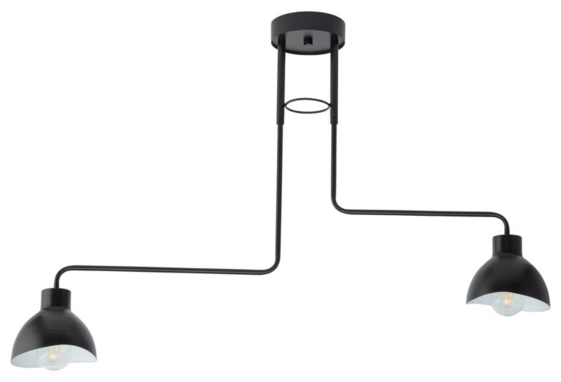 Lampa sufitowa wisząca Sigma Lighting Holi 1109 czarno-biała minimalistyczna 2xE27 x 1 szt.