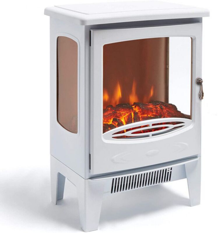 Kominek elektryczny FERRETTI Nora biała 3D LED - 1 szt