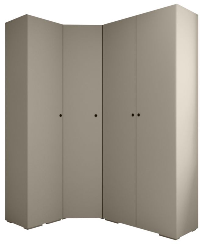 Garderoba wysoka do przedpokoju Abiks INOVA 2 Z3 kaszmir+czarny 1 szt.