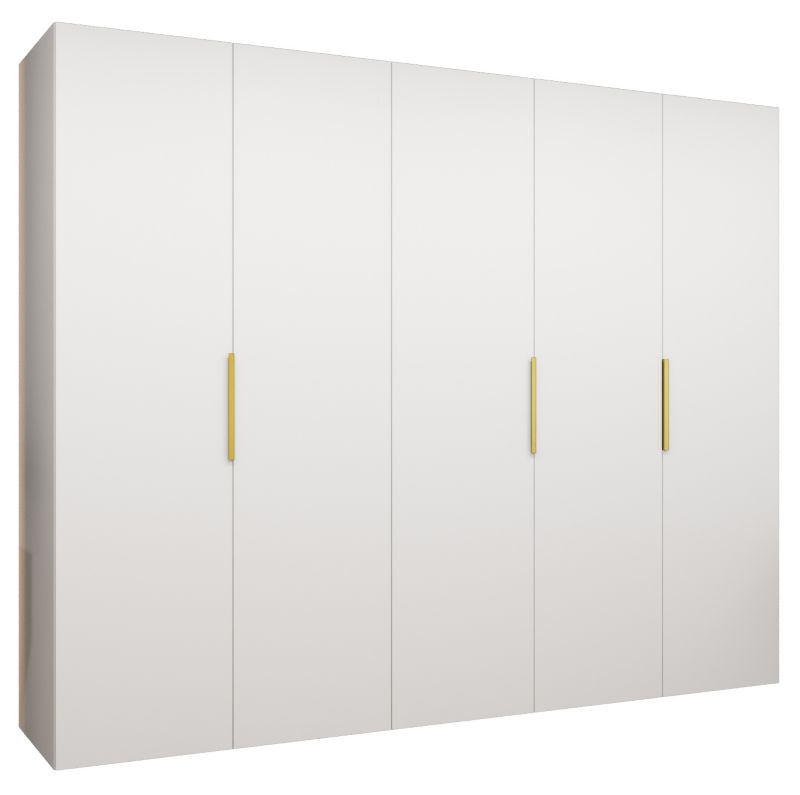 Szafa uchylna Abiks MARBELLA 1 250 wys 202 cm Biały + Złoty 1 szt