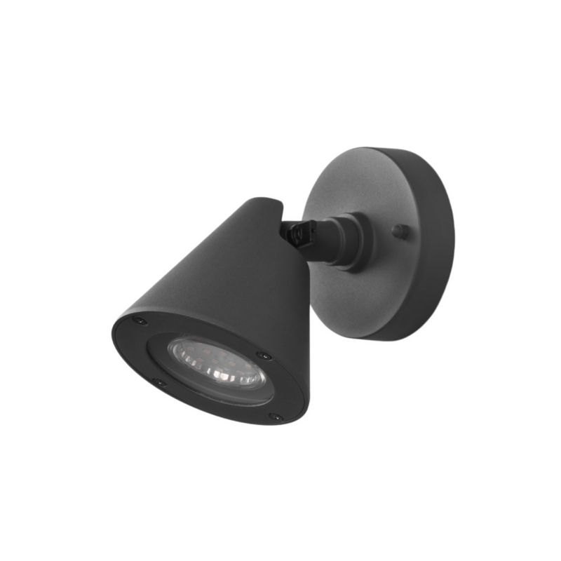 Kinkiet ścienny zewnętrzny Trio Kaveri antracyt 1 x GU10 x IP44 wym: 14 x 10 x 10 cm - 1 szt.