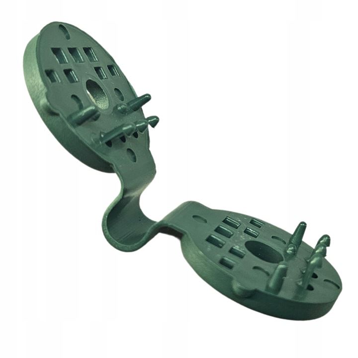 Klipsy Ogrodowy Młyn do mocowania siatki cieniującej zielone zaciskowe wielorazowe 50 sztuk