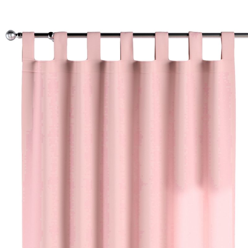 Zasłona na szelkach 1 szt. 130 x 245 cm Dekoria pudrowy róż 1 szt.