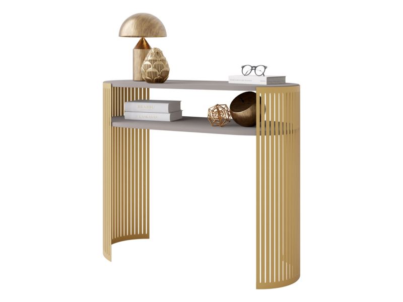 Konsola owalna MIRJAN 24 Fikoli złoty/kaszmir 1 szt.