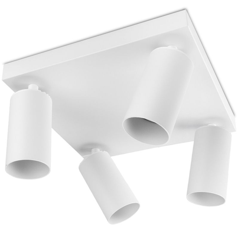 Lampa Sufitowa Lumiled Plafon Spot Tuba Reflektor Oprawa Halogenowa 4x GU10 1 szt.