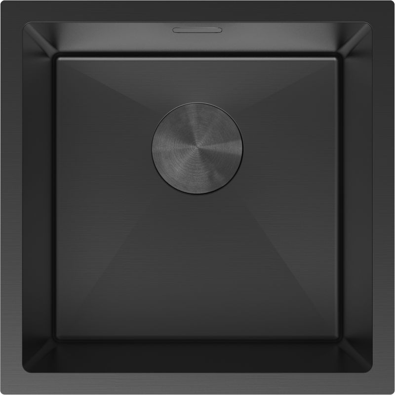 Zlewozmywak stalowy Mexen Trixo czarny 440x440 mm 1-komorowy 1 szt.