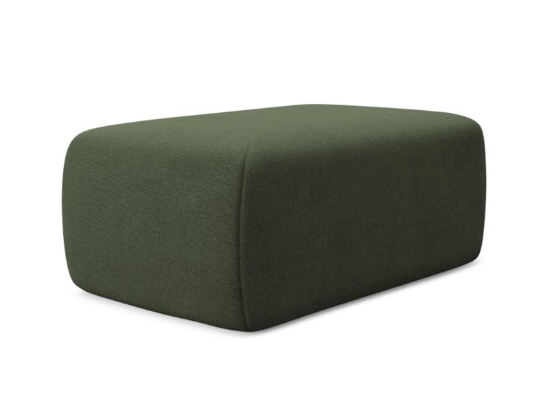 Pufa LaMiaSofa PERUGIA z tkaniny strukturalnej 102x62 cm oliwkowy 1 szt.