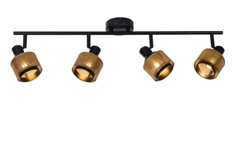 Lampa sufitowa wisząca Lucide Rafa 1308 czarna industrialna 4xE14 x 40W 1 szt.