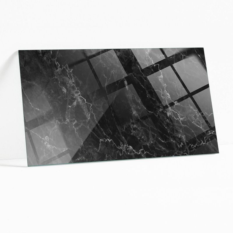 Blat Szklany z Nadrukiem Wallfluent 100x50 cm Marmurowe żyłki w stylu 1 szt.
