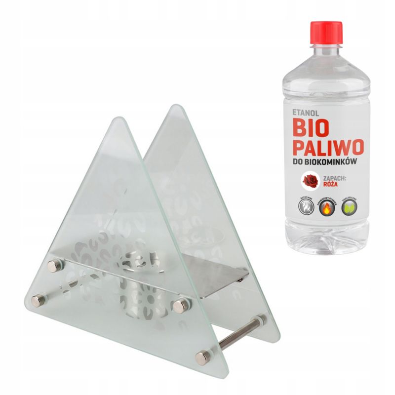 Biokominek DuraHealth BK107T-C TRIGONA 39x33x14 cm w zestawie zagaszacz paliwo GRATIS 1 szt.