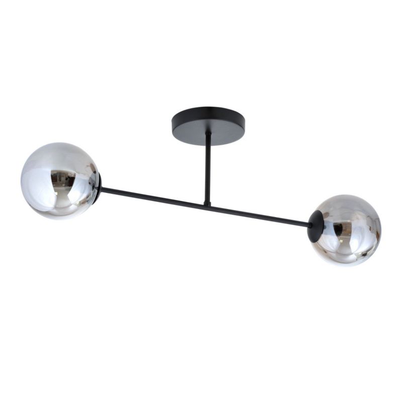 Lampa sufitowa Emibig Roma czarno-grafitowa wym: 23 x 55 cm 2xE14 x 10W 1 szt.