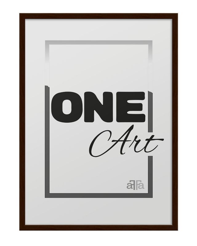 Ramka Hekla 50x70 (B2) MDF plakat brązowy 1szt.