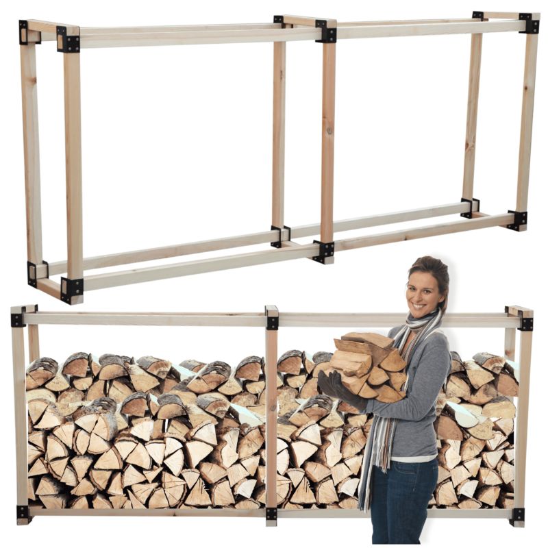 Wiata na drewno kominkowe Modo 24 stojak na drzewo opałowe drewutnia 1,1 m3 1 szt.