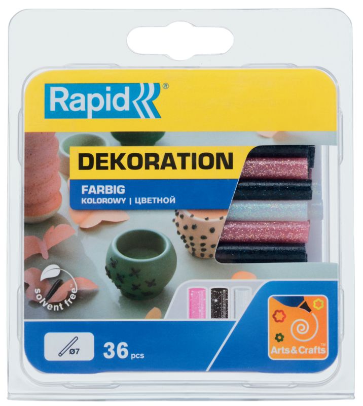 Klej kolorowy z brokatem Rapid 115 g śr. 7 mm mix 1