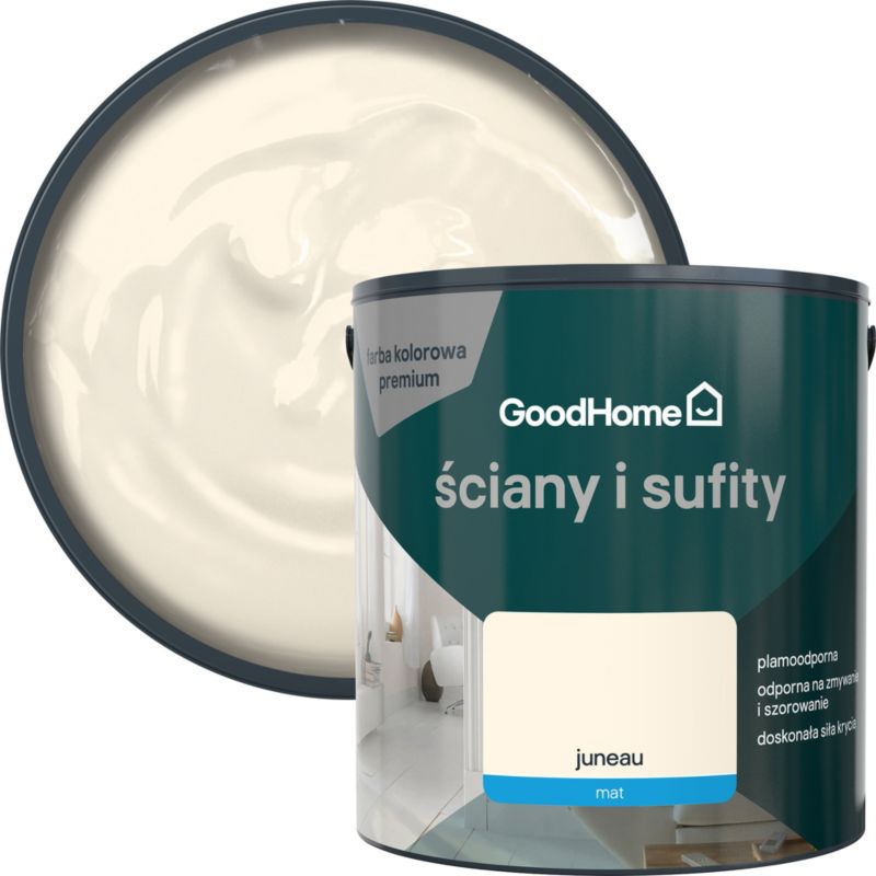 Farba plamoodporna GoodHome Premium Ściany i Sufity juneau 2,5 l