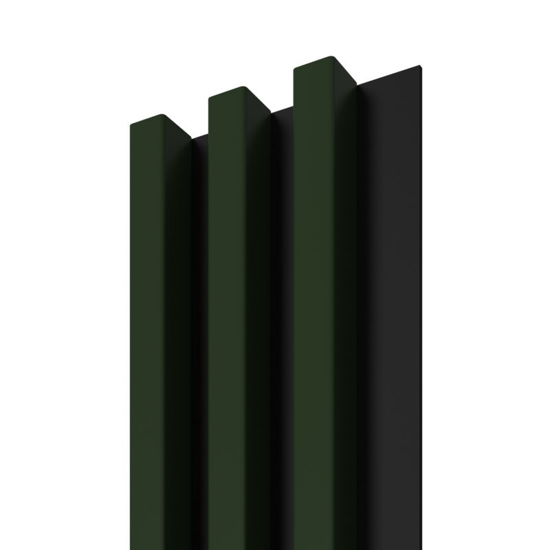 Lamel ścienny Stegu Linea Slim 265 x 15 cm Panel ciemna zieleń / czarny 3 elementy - 1szt.