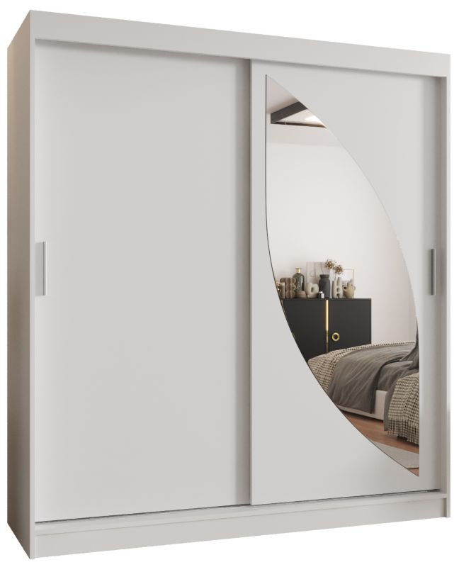 Szafa przesuwna Gardroba Abiks MILO 180 biały mat 1 szt.