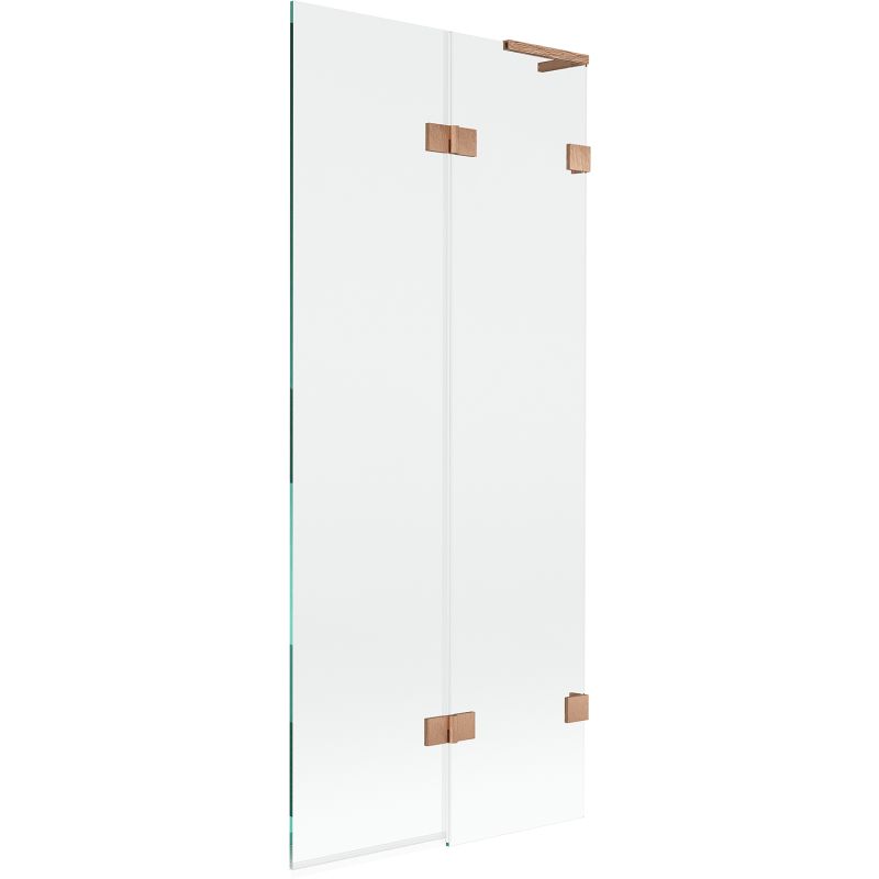 Parawan nawannowy Mexen Lunar L miedź szczotkowana 80x150 2-skrzydłowy 1 szt