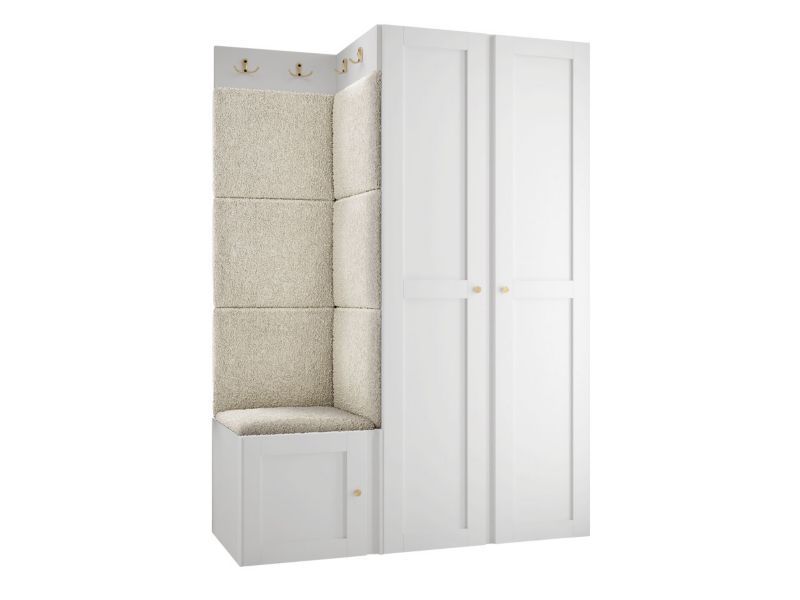 Zestaw MIRJAN 24 Orion Ramiro XXIII biały + beżowa bukla 1 kpl.