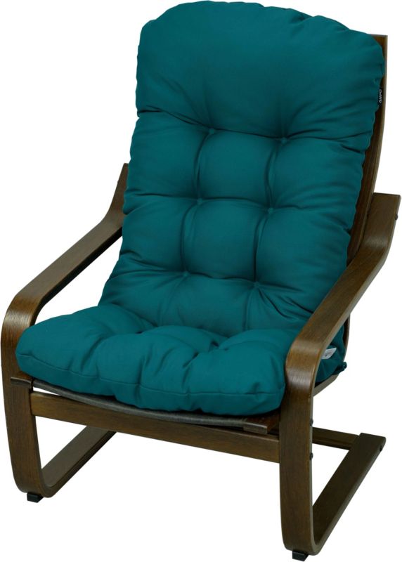Poduszka na fotel drewniany Ikea Poang AMPO morski gładki 1 szt.