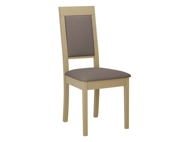 Krzesło MIRJAN 24 tapicerowane Roma XIII dąb sonoma/brązowa plecionka 1 szt.