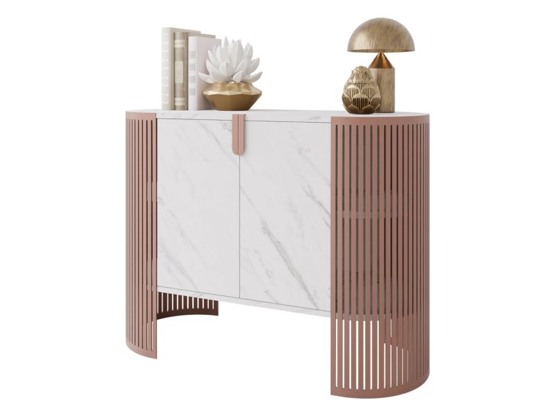 Komoda MIRJAN 24 Fikoli miedziany/marmur bianco 1 szt.