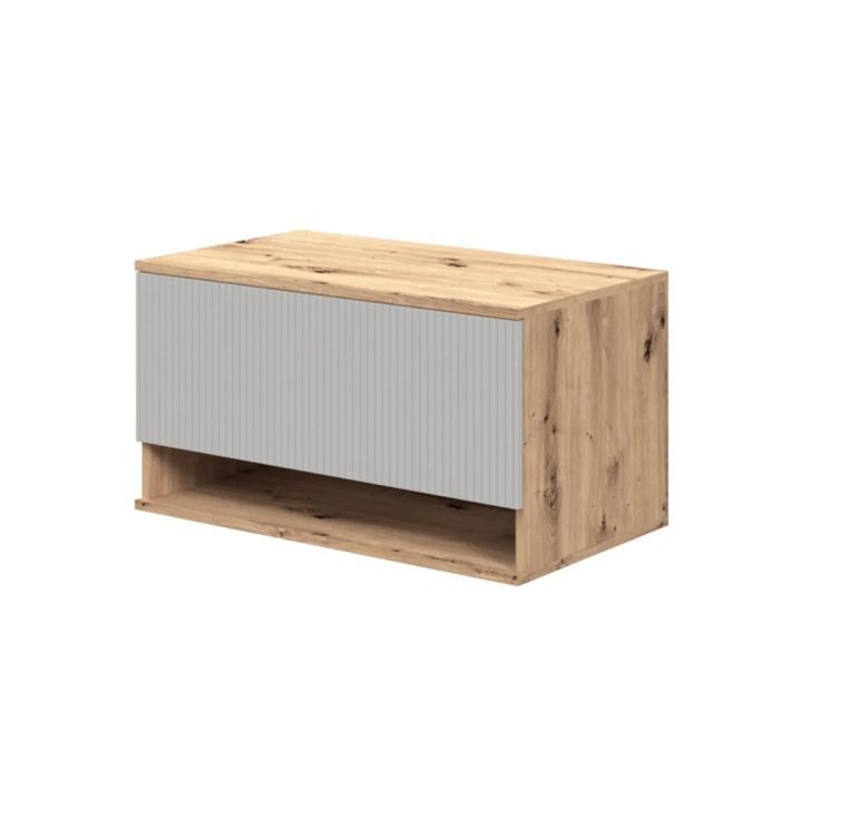 Szafka Halmar pod umywalkę AVIOLA 1S 80cm dąb artisan/kaszmirowy mat 1 szt