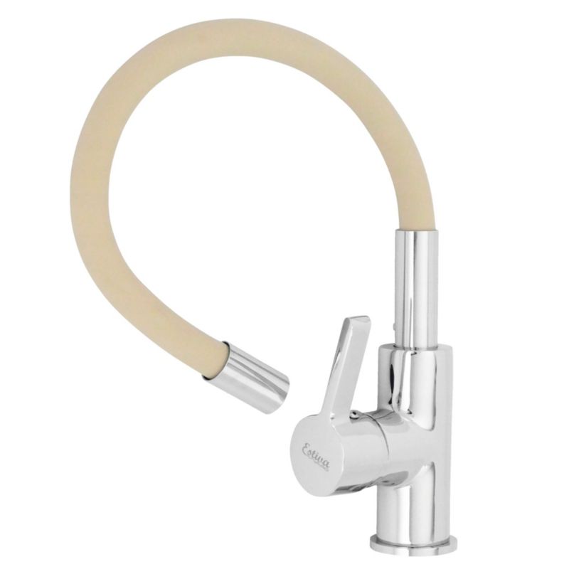 Bateria kuchenna nablatowa Estiva ONDA Beige beżowa wylewka elastyczna 1 szt.