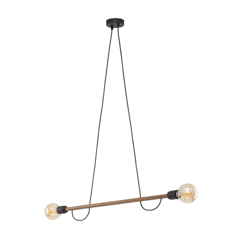 Lampa Wisząca Tk-Lighting Helix Wood Orzech 2 - 1szt.