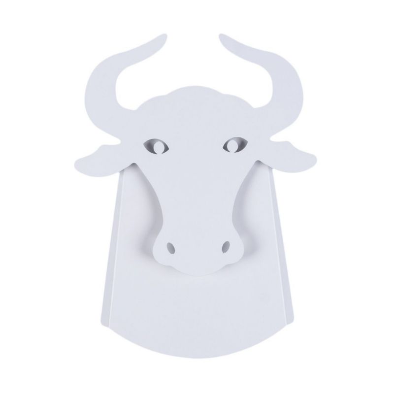 Kinkiet ścienny Abigali Bull-W biały LED 6W 3000K IP20 wym: 38 x 36 x 5,5 cm - 1 szt.