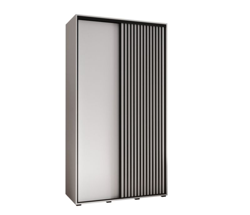 Szafa przesuwna Garderoba Abiks Lanko 1 130 gł. 60 biały/biały 1 szt.