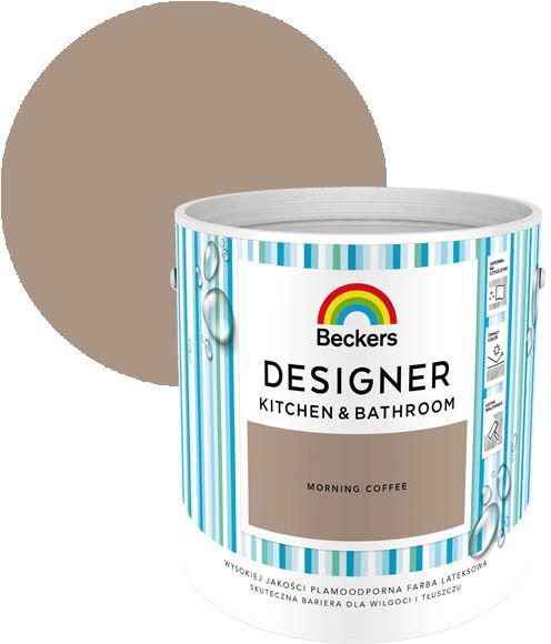 Farba kolorowa Beckers Designer Kitchen&Bathroom Morning Coffee 2,5 l