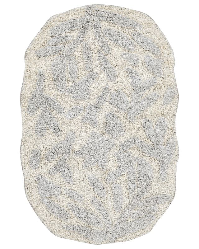 Dywanik łazienkowy bawełniany 60 x 90 cm szary Derik 1 szt.