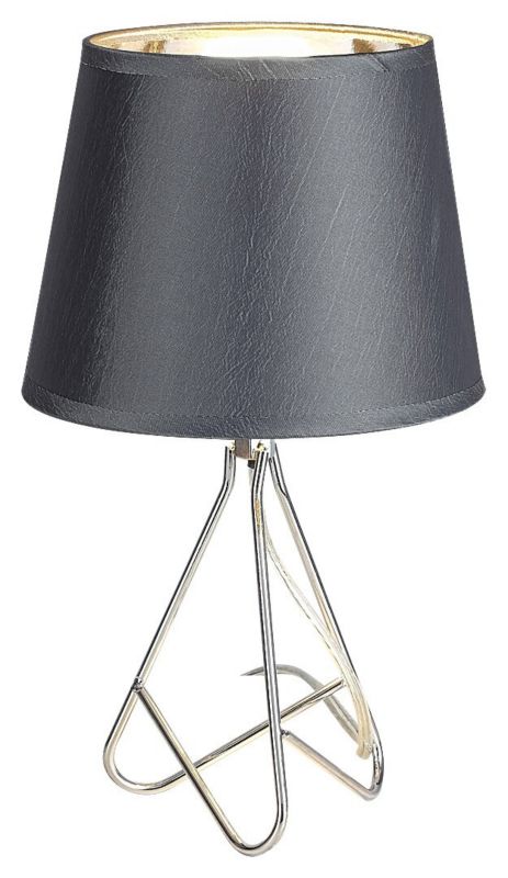 Lampa stołowa Rabalux Blanka popielato-chromowana 1 x E14 x 40W IP20 wym: 29 x 17 x 17 cm metal - 1 szt.