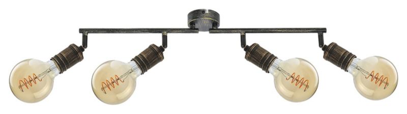 Oprawa sufitowa Rabalux Fidel złoto antyczne 4 x E27 x 25W IP20 wym: 13 x 74 x 13 cm - 1 szt.