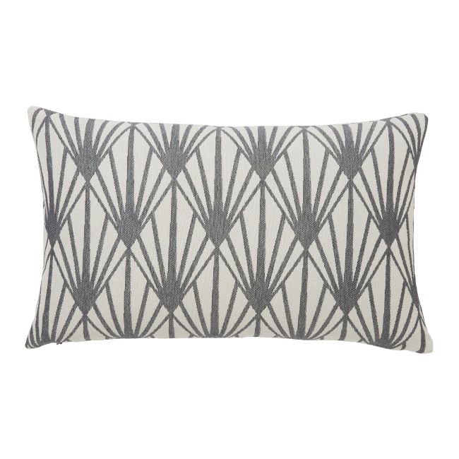 Poduszka GoodHome Fremont 30 x 50 cm szara