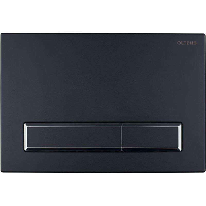 Przycisk spłukujący Oltens Torne czarny mat/chrom, dwudzielny 3/6 l, 1 szt.