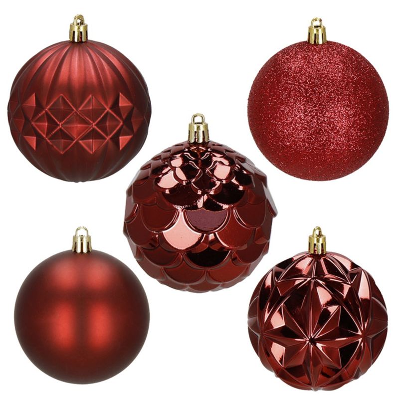 Bombki choinkowe Springos 8 cm nietłukące 30 szt.