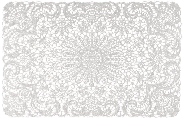 Podkładka na stół Lace 45 x 30 cm biała