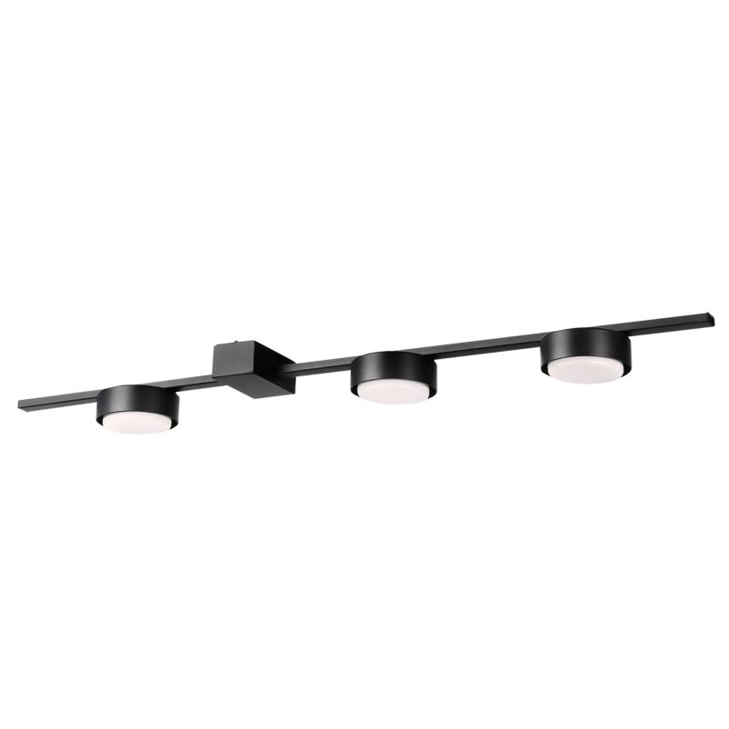 Żyrandol LED MasterLED Zola GX53 potrójna lampa loft 60 cm czarny 1 szt.