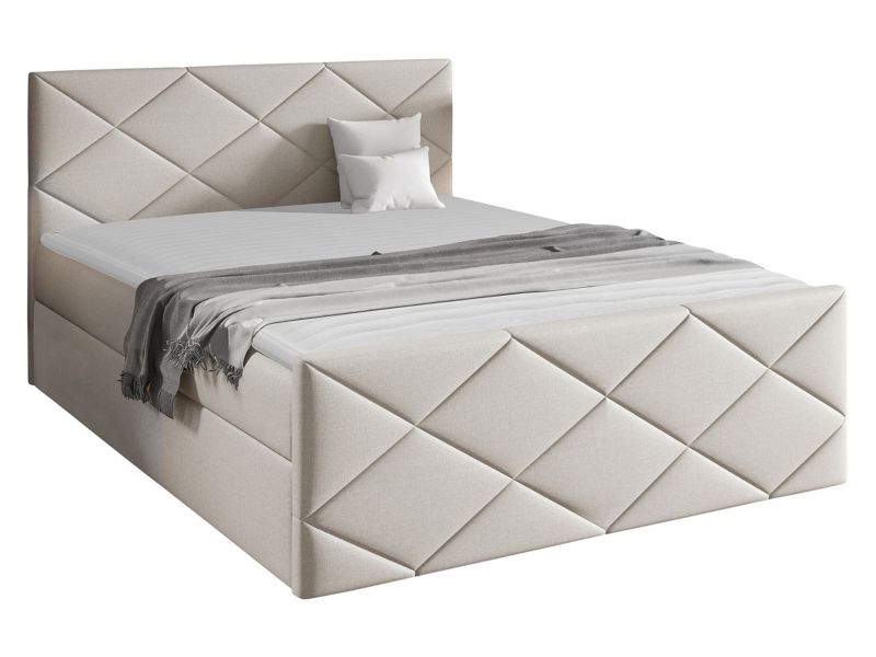 Łóżko kontynentalne MIRJAN 24 Herkules 160x200 ecru 1 szt.