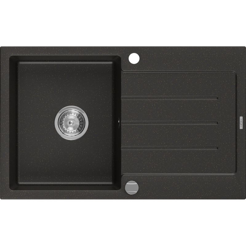 Zlewozmywak wpuszczany Mexen Bruno 1-komorowy szary 795 x 495 mm - 6513791010-71 1 szt.