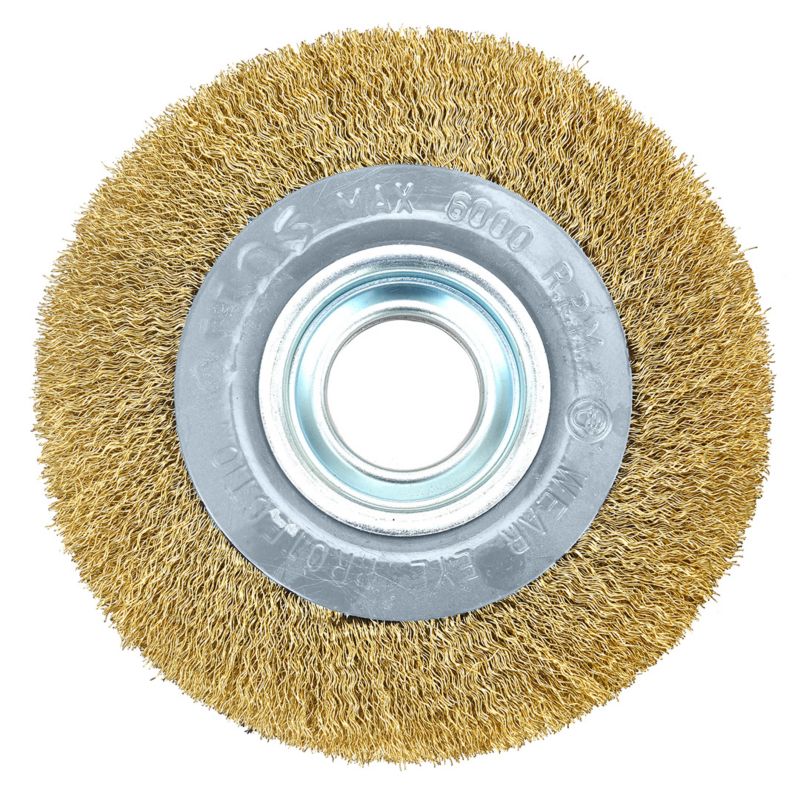 Szczotka druciana tarczowa GRAPHITE 150 x 32 mm, drut skręcony, mosiądzowany 1 szt