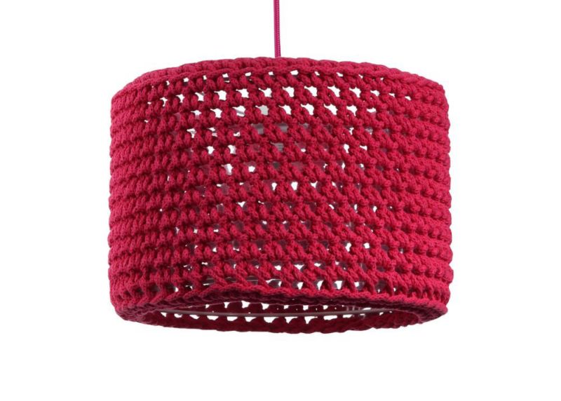 Lampa Bps Koncept wisząca COTTON 25 czerwona 1 szt